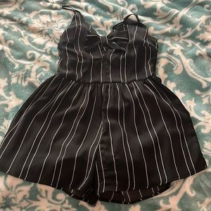 Black and white romper